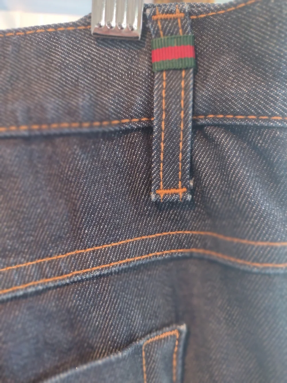 Gucci Men's Dark Blue Denim Slim-Straight Jeans